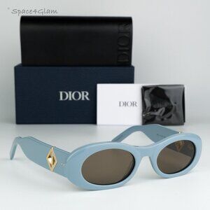 BRAND NEW Dior CD DIAMOND EDITION R11 30F0 Blue Brown Unisex Cat Eye Sunglasses